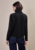 Materialmix Sweatjacke black