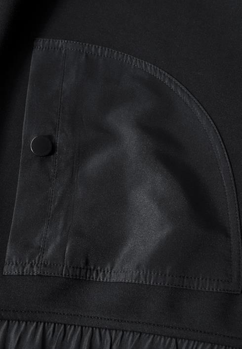 materialmix-sweatjacke-black