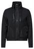 Materialmix Sweatjacke black