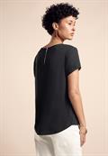 Materialmix-T-Shirt black