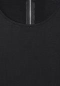 Materialmix-T-Shirt black