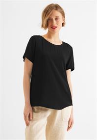 Materialmix T-Shirt black