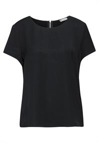 Materialmix-T-Shirt black