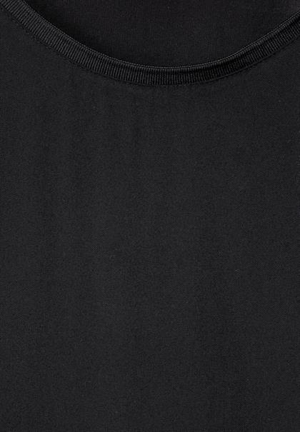 Materialmix T-Shirt black