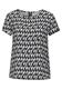 Materialmix-T-Shirt black