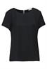 Materialmix-T-Shirt black
