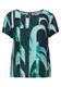 Materialmix-T-Shirt hunter green