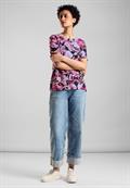 Materialmix T-Shirt magnolia pink