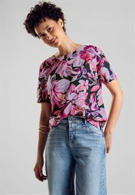 Materialmix T-Shirt magnolia pink