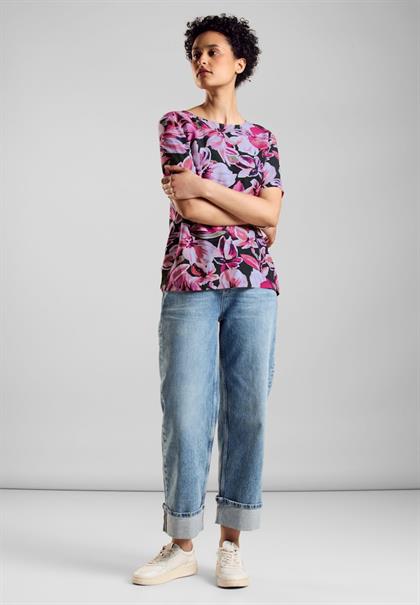 Materialmix T-Shirt magnolia pink