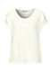 Materialmix T-Shirt off white