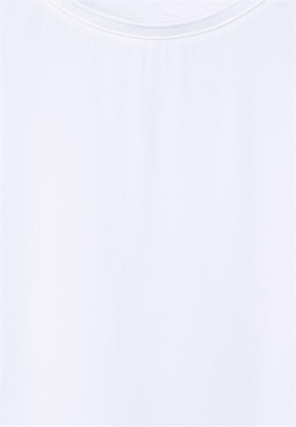Materialmix T-Shirt white