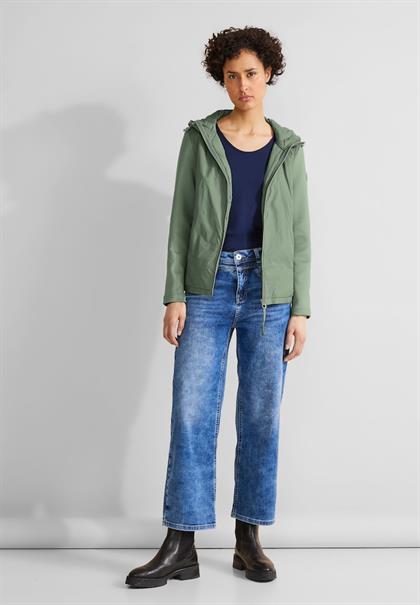 Materialmix Windbreaker dune green