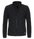 Materialmixjacke blau