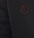Materialmixjacke blau