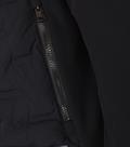 Materialmixjacke blau
