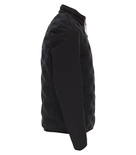 Materialmixjacke blau