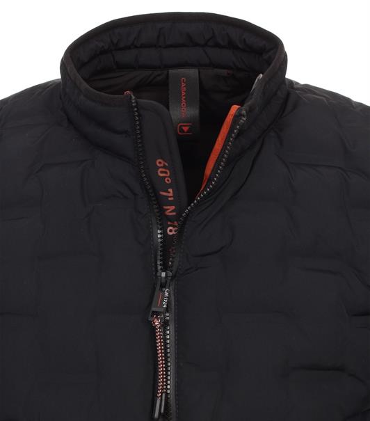 Materialmixjacke blau