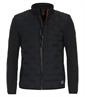 Materialmixjacke blau
