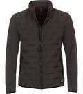 Materialmixjacke grün