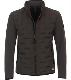 Materialmixjacke grün