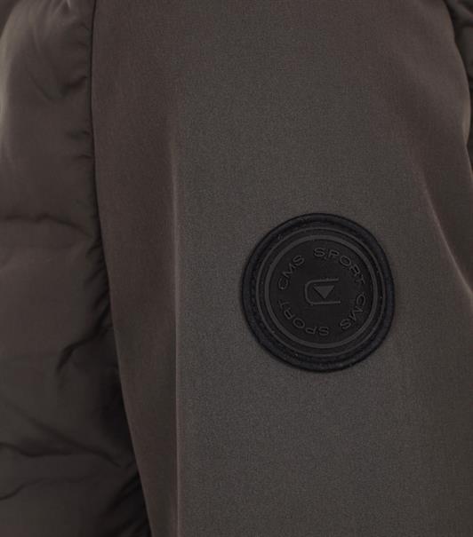 Materialmixjacke grün