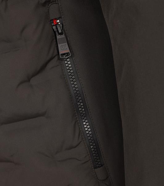 Materialmixjacke grün