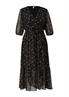 Maxi-Kleid mit All-over-Print schwarz
