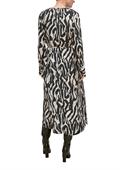 Maxikleid mit Allover-Print creme