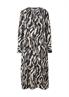 Maxikleid mit Allover-Print creme