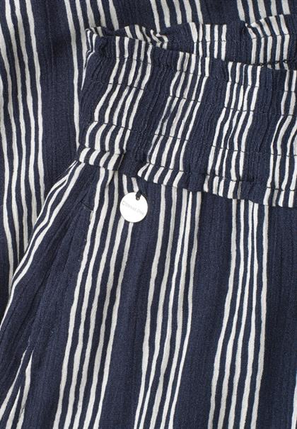 Maxirock mit Volants und Streifen darkest blue
