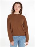 MD WOOL CASH C-NK SWEATER natural cognac