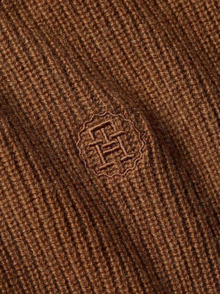 MD WOOL CASH C-NK SWEATER natural cognac