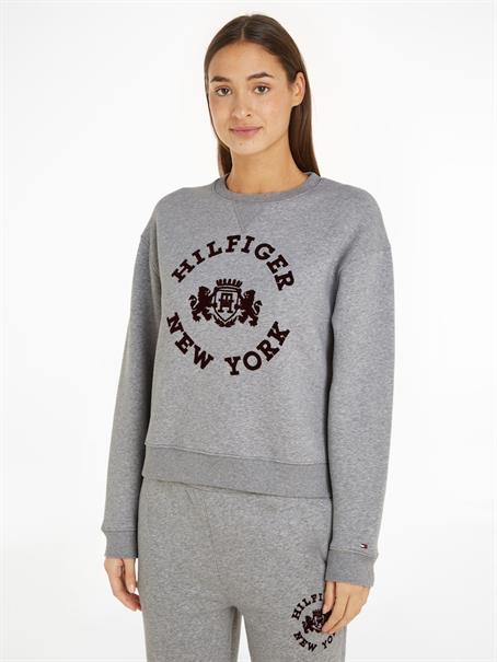 MDN REG VARSITY FLOCK SWEATSHIRT light grey htr