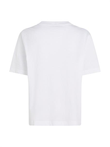MDRN OUTLINE FLAG C-NK TEE th optic white