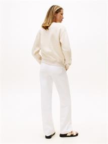 MDRN REG CORP LOGO C-NK SWTSHRT heather oatmilk