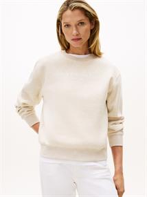 MDRN REG CORP LOGO C-NK SWTSHRT heather oatmilk