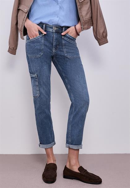 medium blue wash