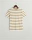 Mehrfarbig gestreiftes T-Shirt dried khaki