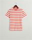 Mehrfarbig gestreiftes T-Shirt sunset pink