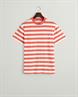 Mehrfarbig gestreiftes T-Shirt sunset pink