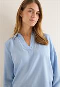 Melange Bluse light sky blue melange