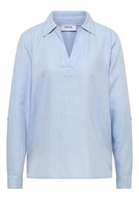 Melange Bluse light sky blue melange
