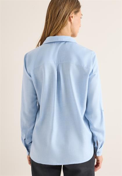 Melange Bluse light sky blue melange