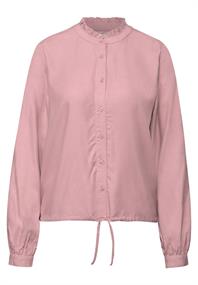 Melange Bluse mit Rüschen powder pink mel.