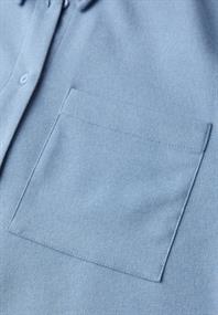 Melange Bluse mit Tape frosted blue mel.