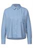 Melange Bluse mit Tape frosted blue mel.