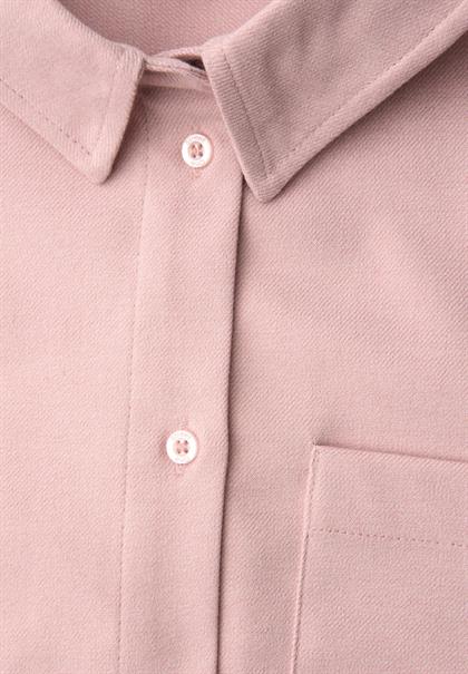 Melange Bluse mit Tape powder pink mel.