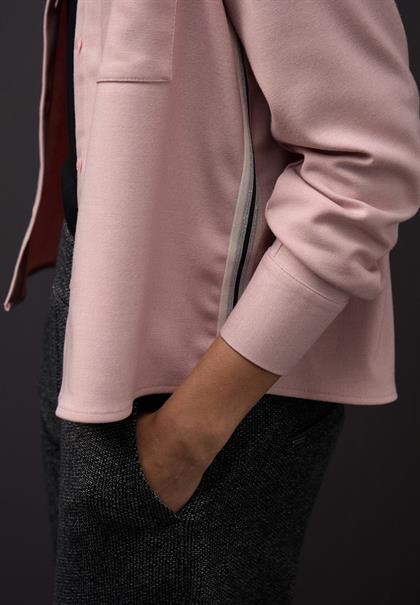 Melange Bluse mit Tape powder pink mel.