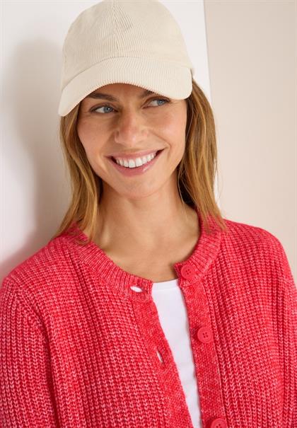 Melange Cardigan fiery red melange